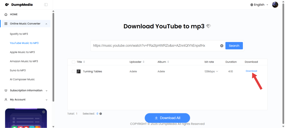 Laden Sie YouTube Music online herunter