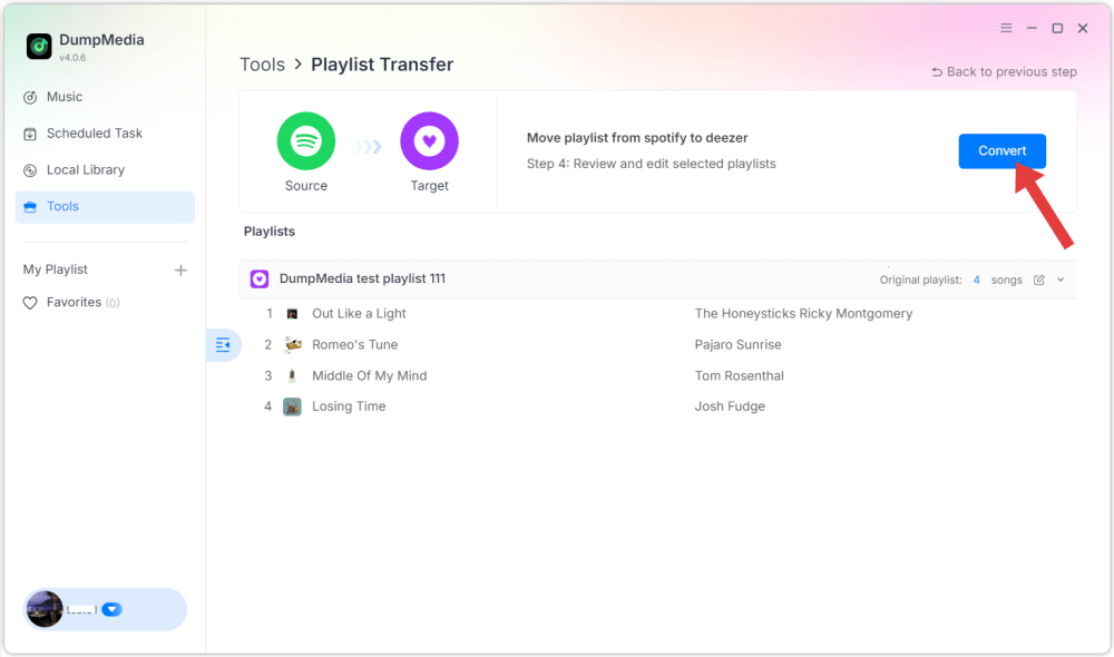 Start Music Transfer
