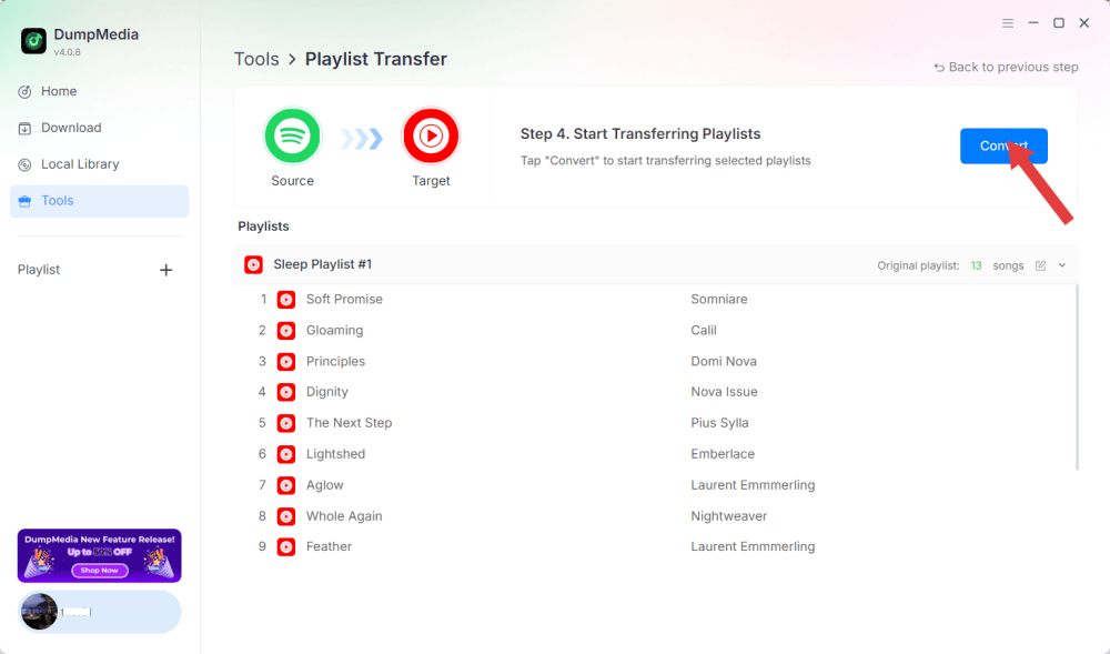 Transfer Entire Playlists with DumpMedia