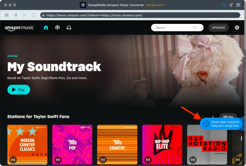 Agregar canciones de Amazon Music al convertidor