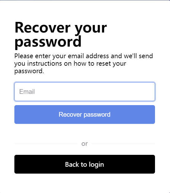 Reset Your Password