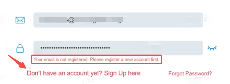 Sign Up A New Account