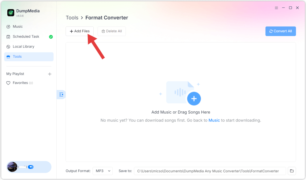 Convert Local M4A to MP3
