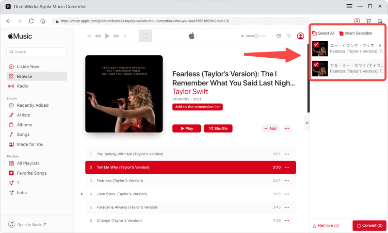 Convert Apple Music