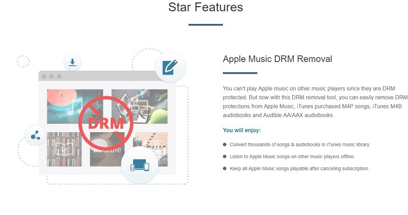 Funktionen DumpMedia Apple Musikkonverter