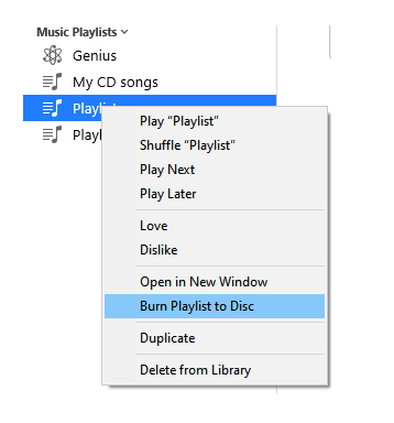 Make a Playlist Then Burn Them Using iTunes