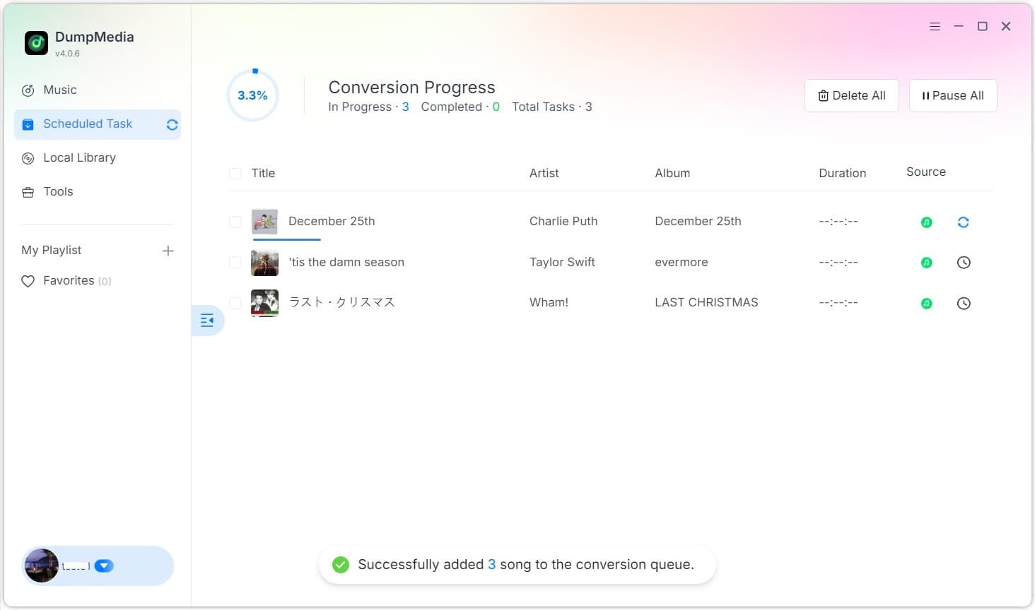 將樂譜轉換為 MP3