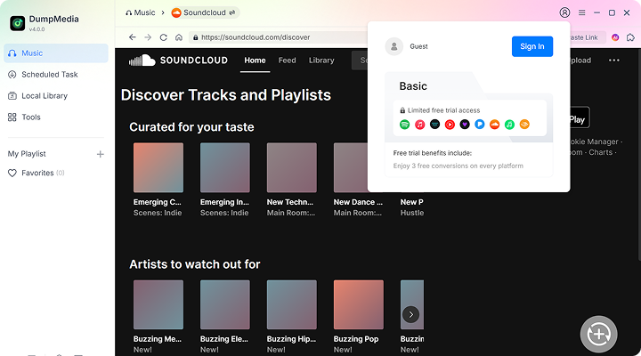 Registre e ative o Line Music Converter