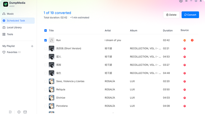 Comece a converter músicas em linha para MP3