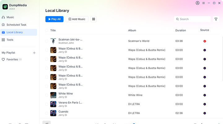 Veja os arquivos convertidos