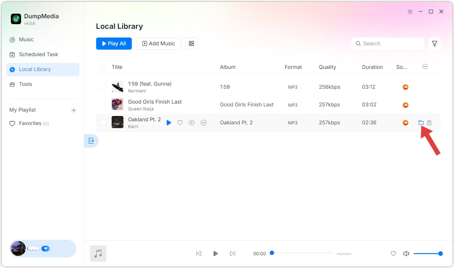 檢查轉換後的音樂