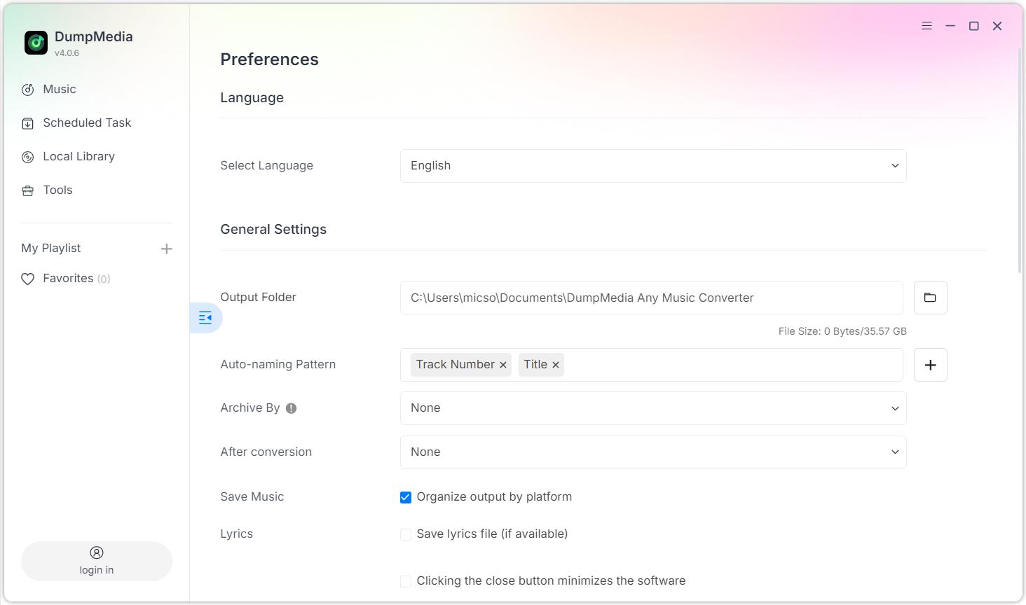 DumpMedia Pandora Music Converter