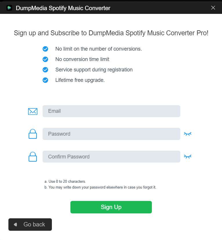SIgn Up a Pro Member Center Account