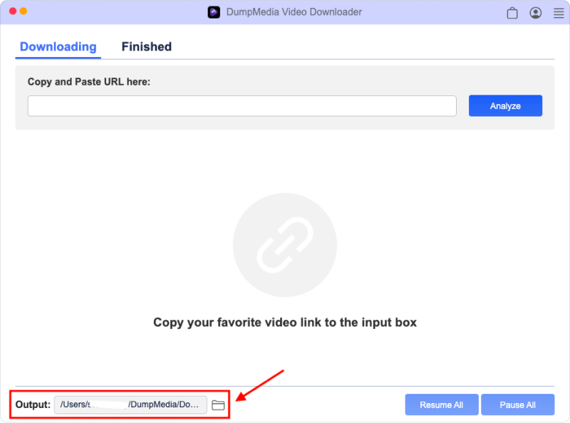 Seleziona il formato di output del video di YouTube