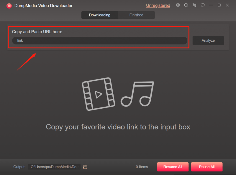 Videos hinzufügen zu DumpMedia Video Downloader