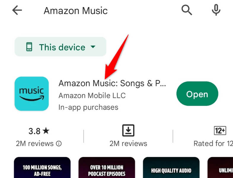 Update Amazon Music App
