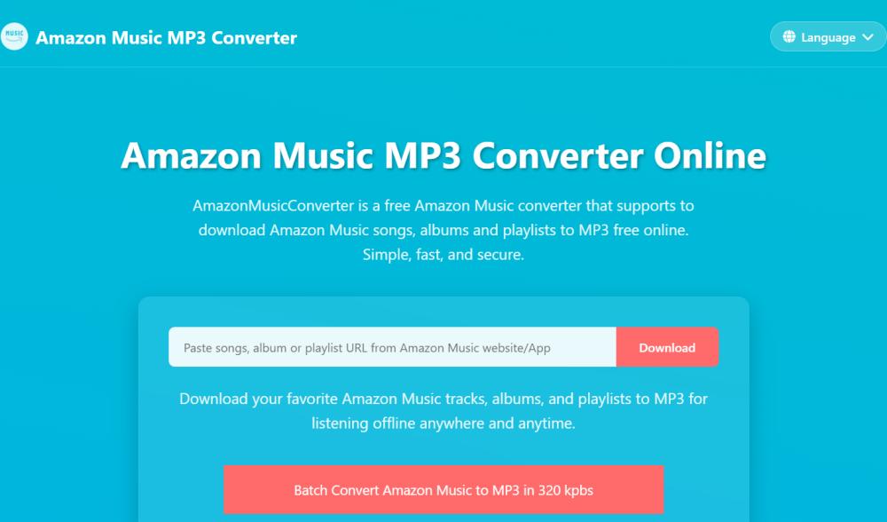 Amazon Music MP3 Convertidor en línea