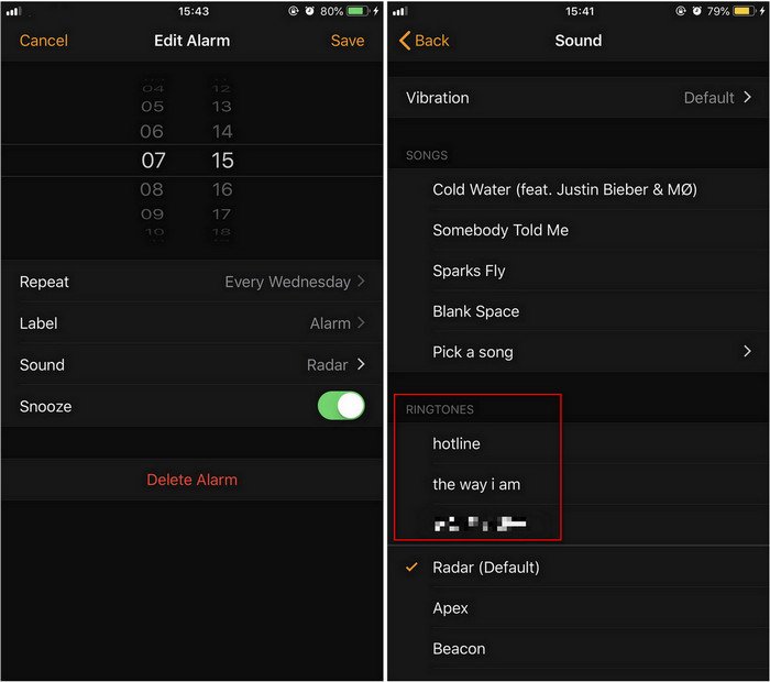 Creating a New Alarm Sound on iPhone