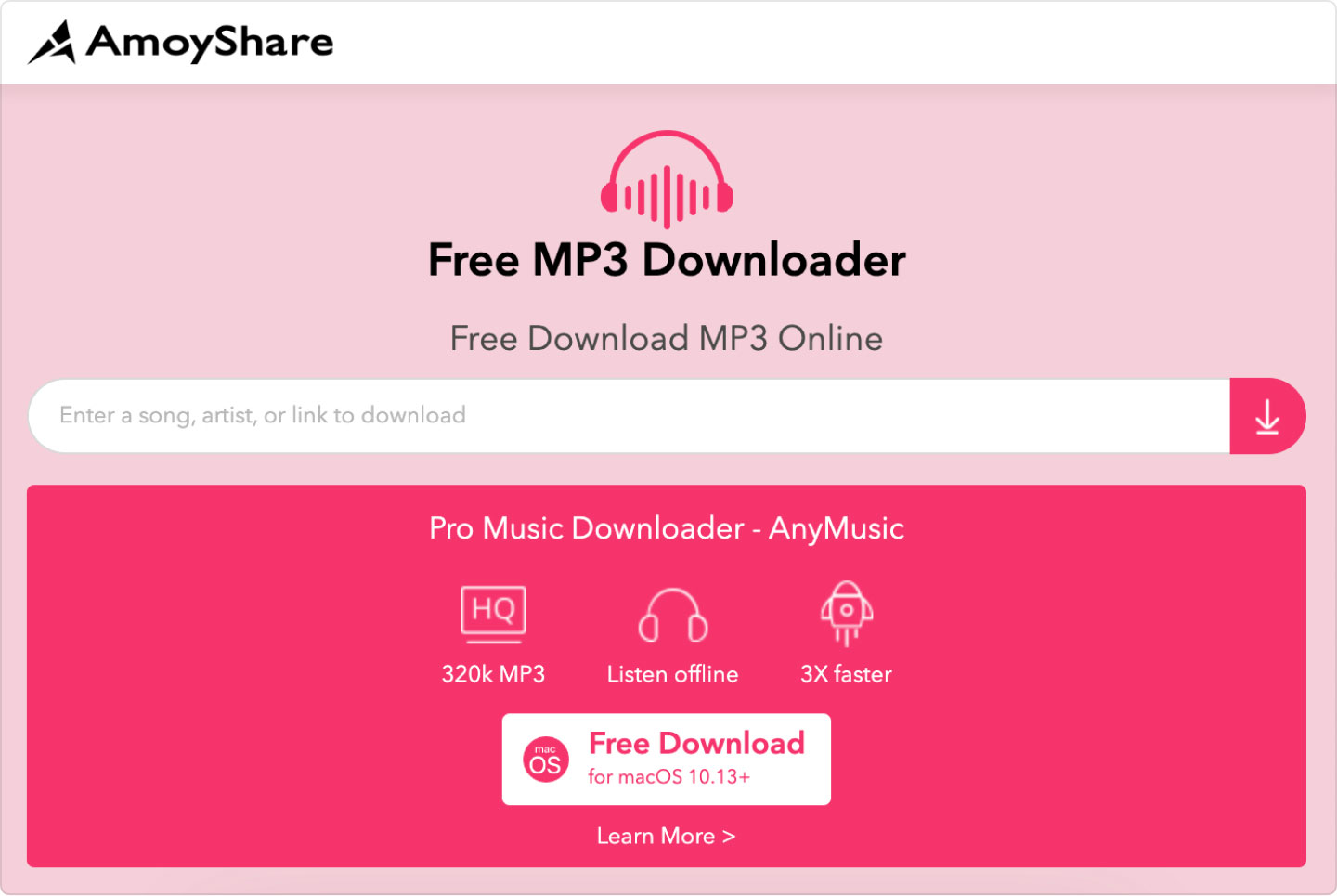 Download Spotify Playlist a MP3 bu Utilizzando AmoyShare