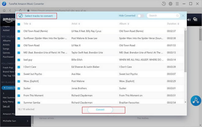 Convertir Amazon Prime Music en MP3