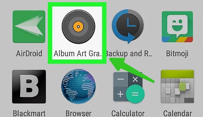 Holen Sie sich Albumcover für Android, indem Sie Album Art Grabber herunterladen