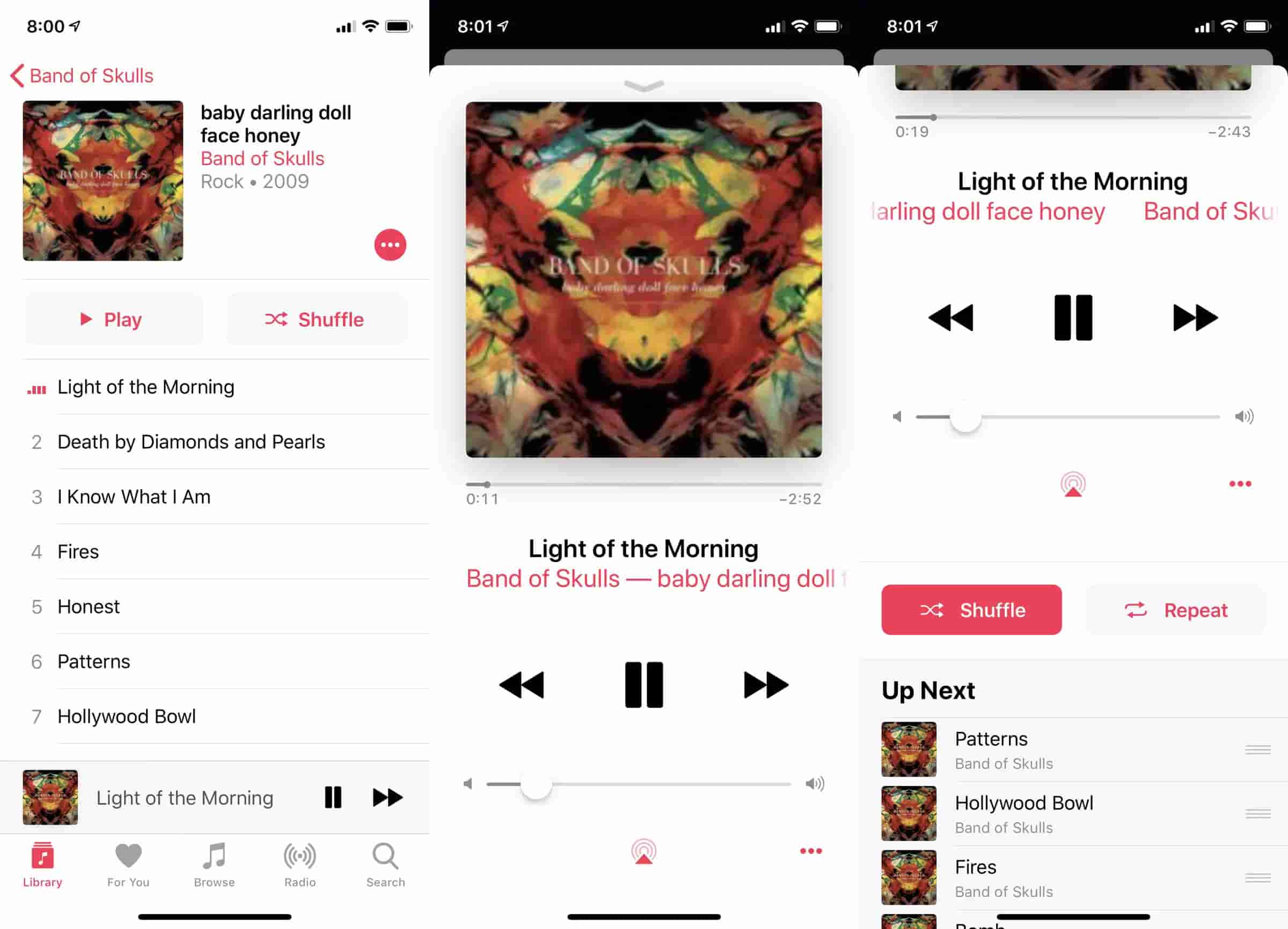 Apple Music 셔플 기능을 끄세요