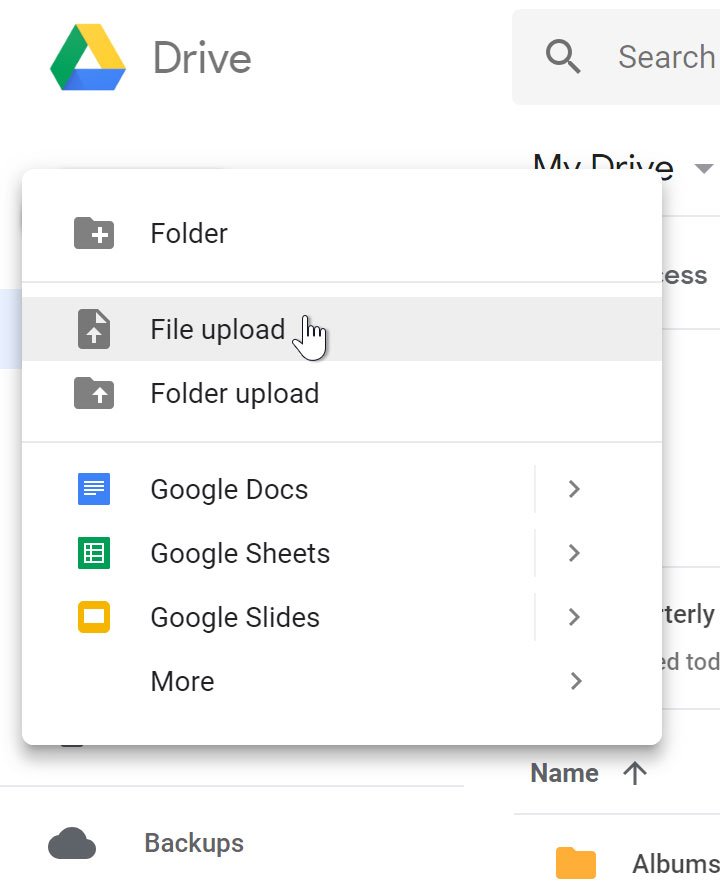 Upload Apple Music to Google Drive