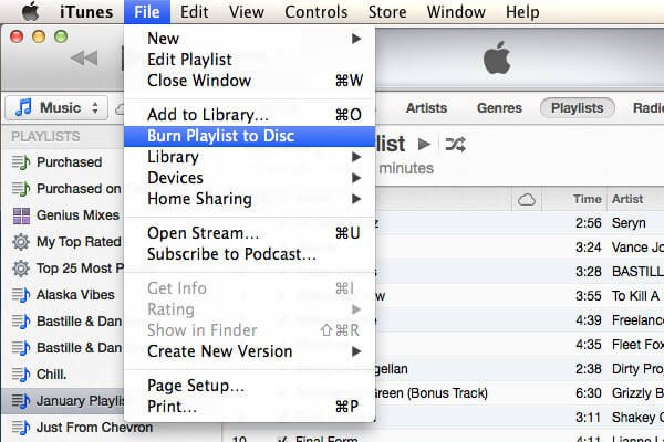 Grave músicas do iTunes protegidas por DRM em CDs # alt