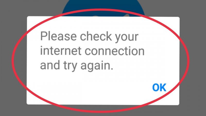 Check Your Internet Connection