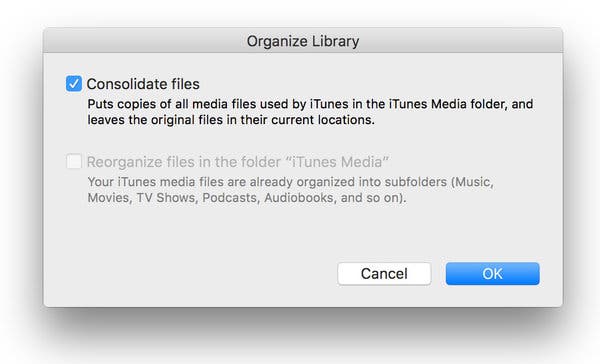 Déplacer iTunes vers Dropbox