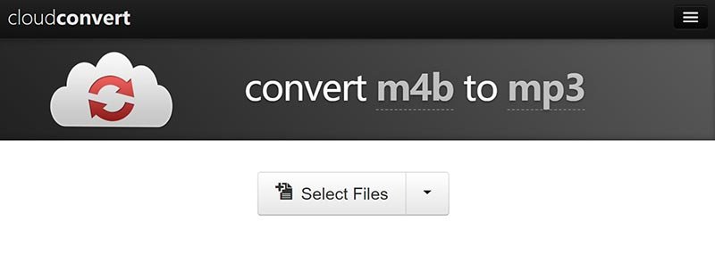 Convertir M4B en MP3 Utiliser Cloudconvert