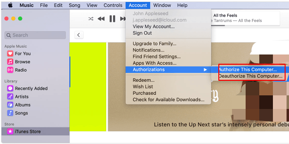 Deauthorize and Re-Authorize This Computer on iTunes