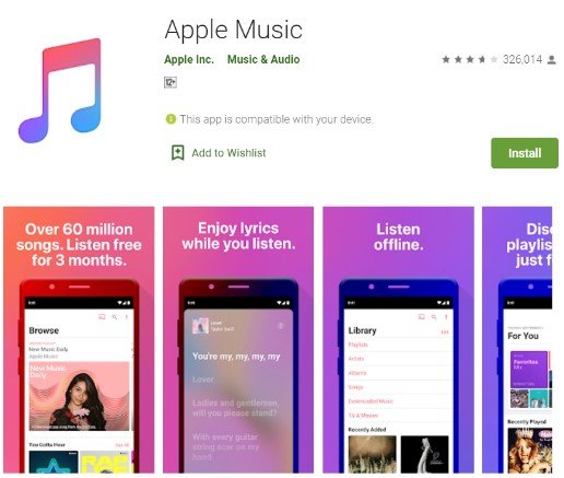Descargue e instale Apple Music en Android