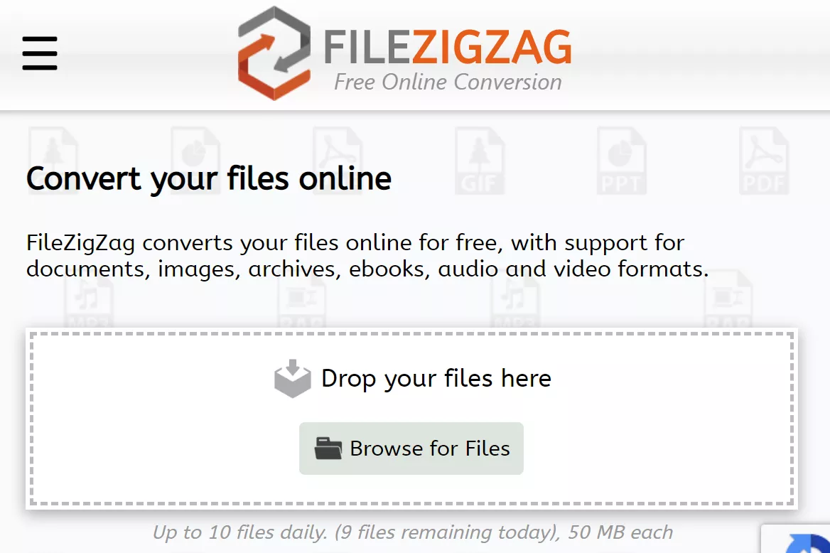 Filezigzag Free Online Converter