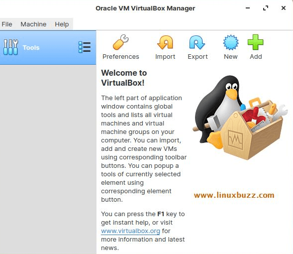 Herunterladen von VirtualBox unter Linux vor dem Ausführen von iTunes