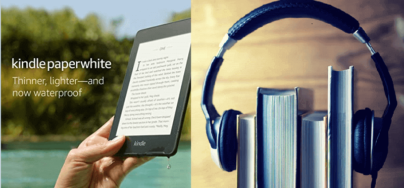 Puoi ascoltare gli audiolibri su Kindle Paperwhite