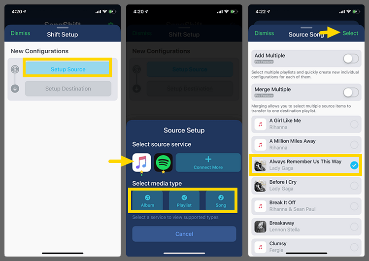 Apple Müzik Şarkılarının Seçimini Gerçekleştirin