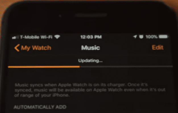 Wait for the Process of Loading Playlist on Apple Watch