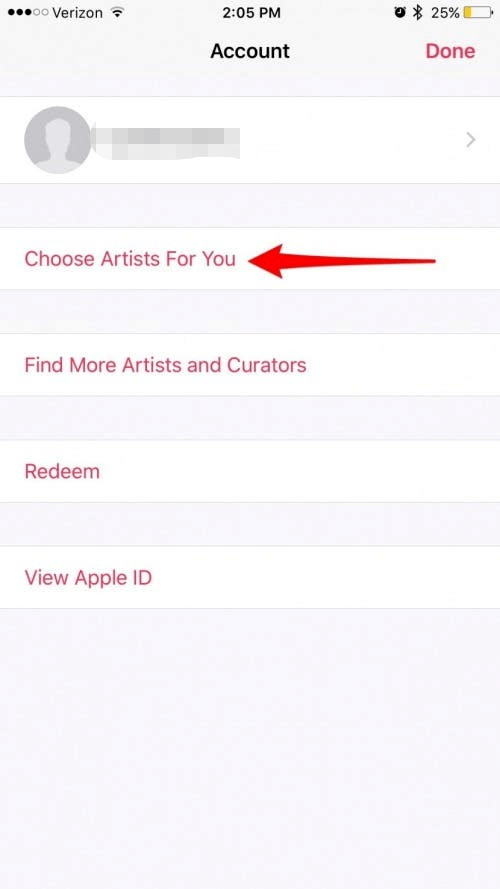 Сбросить Apple Music для вас