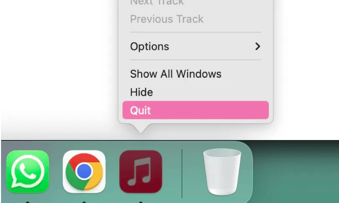Riavvia Apple Music App