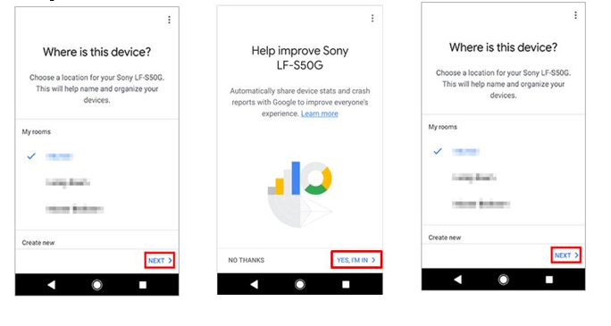Stellen Sie sicher, dass Sie Ihren Sony LF-S einschalten