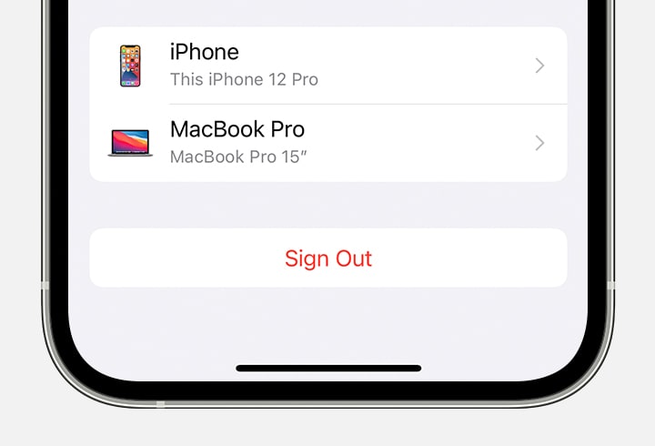 Esci per l'ID Apple