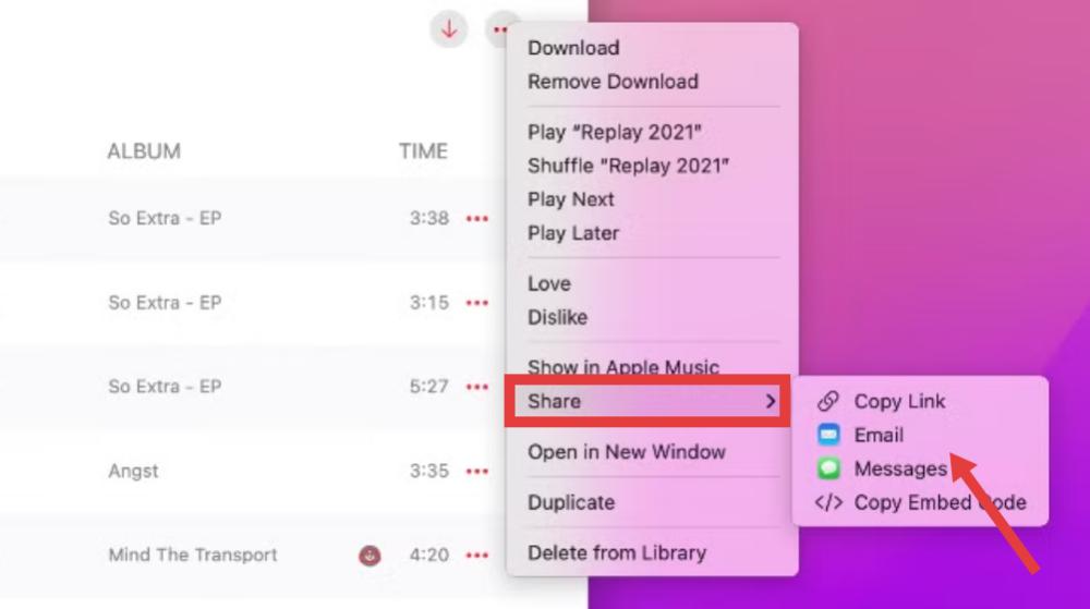MacでApple Musicのプレイリストを共有する