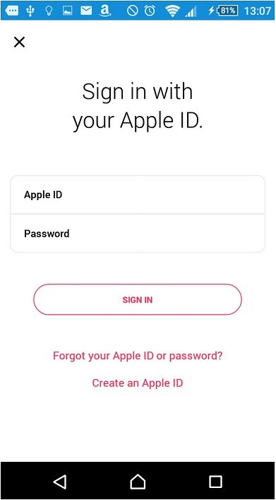 Zaloguj się do Apple Music