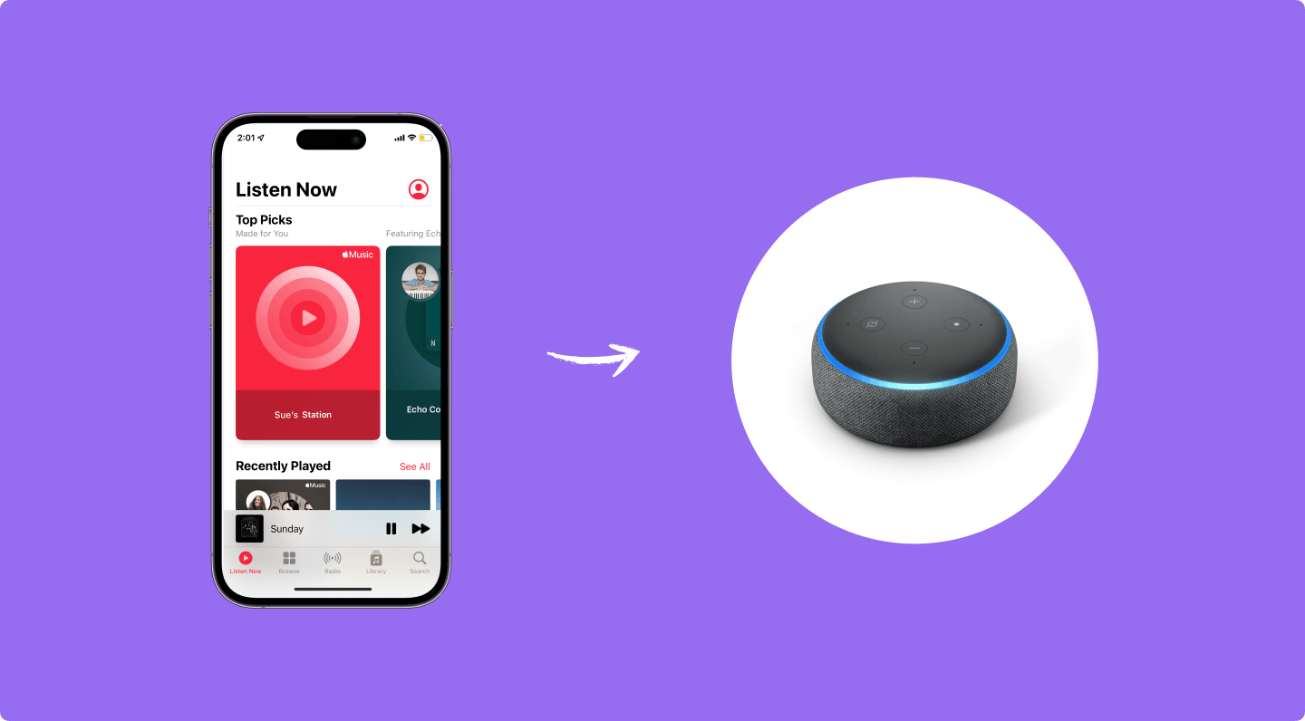 Alexa는 iTunes 음악 라이브러리를 재생할 수 있습니까?