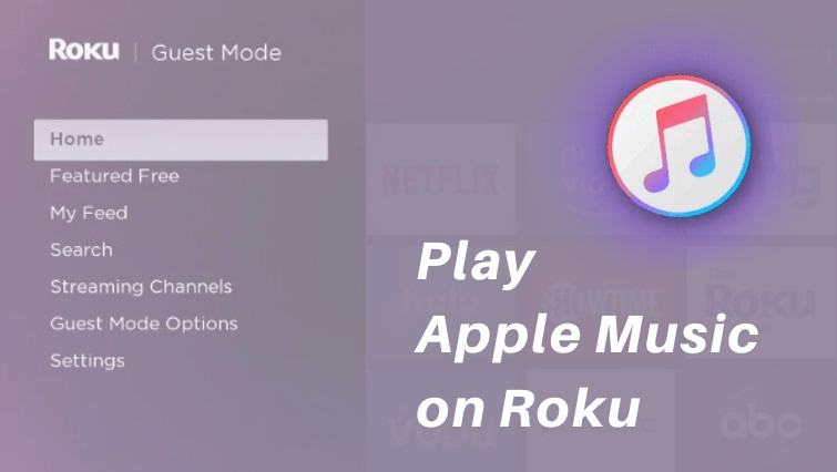 Seguindo as instruções para reproduzir o Apple Music no Roku