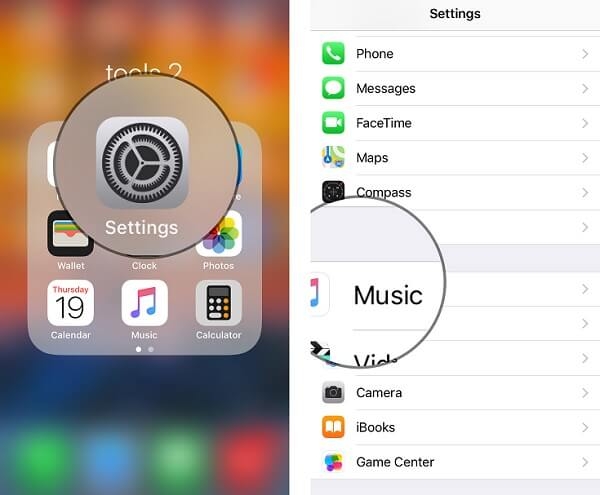 Attiva le impostazioni dell'iPhone