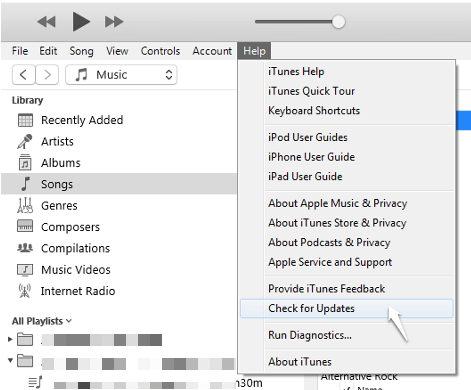 Atualize o iTunes para corrigir o problema de crossfade do iTunes que não funciona