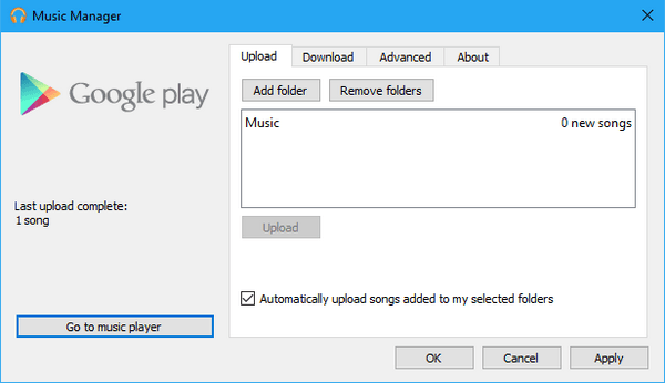 Laden Sie Songs zu Google Play Music hoch
