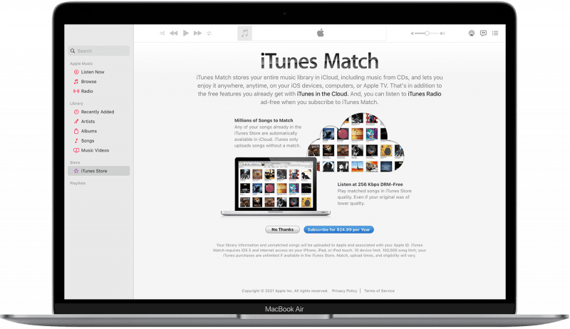 Use iTunes Match